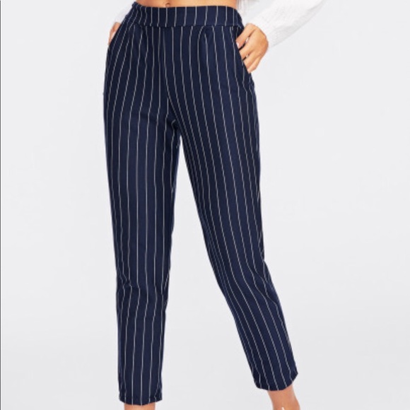 🌼LAST CHANCE Pinstripe Crop Ankle Dress Pants - Picture 2 of 7